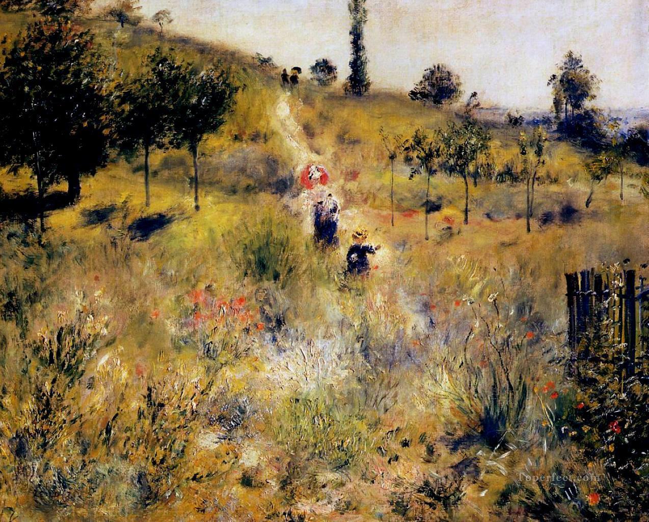 path through the high grass Pierre Auguste Renoir Oil Paintings